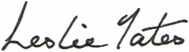 Les Yates Signature